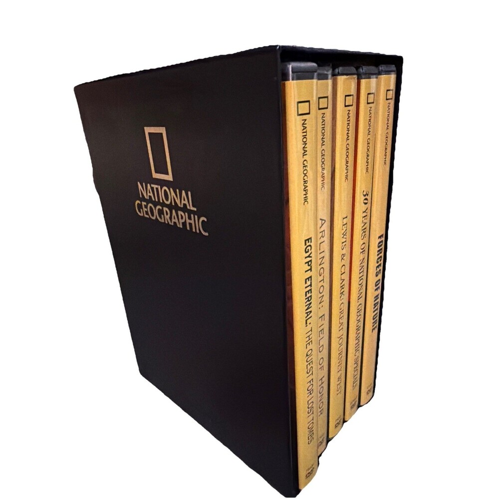 National Geographic 5 DVD Collection Box Set Nature Documentaries Adventure